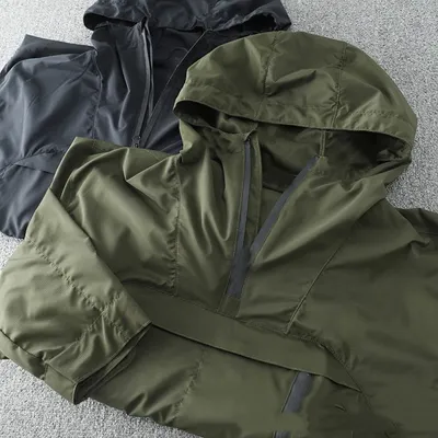 New Men's Fashionable Woven Single-layer Jacket