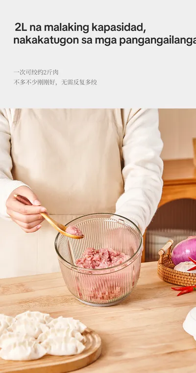 Fusu PY-37948 Food Processor Meat Grinder With Dual Blades
