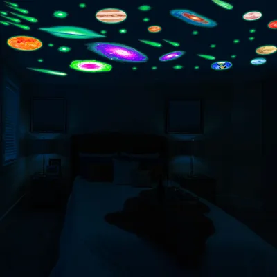 Luminous Stickers Color Milky Way Galaxy Self-adhesive Fluorescent