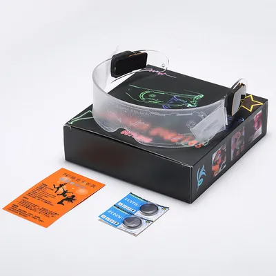 Punk Futuristic Technology Sense Glasses Photo Sci-fi Glow