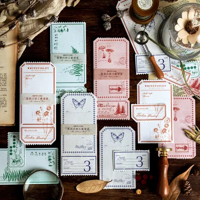 Retro Tearable Message Note Book Letterpress Craft Note Paper