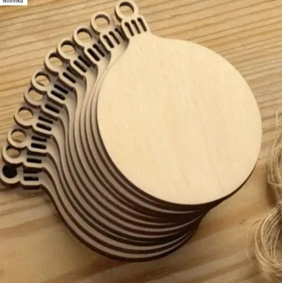 Handmade creative DIY wooden crafts Christmas pendant