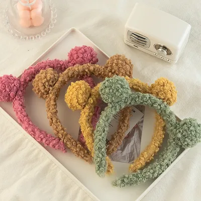 Korean Hair Ball Headband Plush Headband Cute Hair Accessories Net Red Headwear