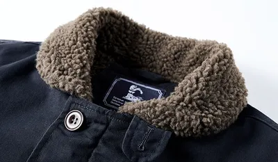 Men's Cotton-padded Jacket Lamb Cashmere Jacket