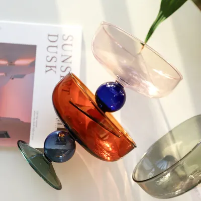 Household Heat-resistant Colored Glass Bowl