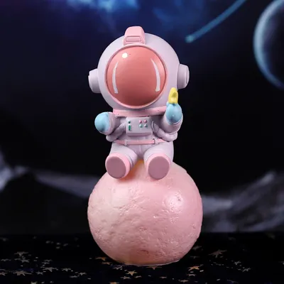 Cartoon Cute Spaceman Bedroom Table Decorations Small Ornaments