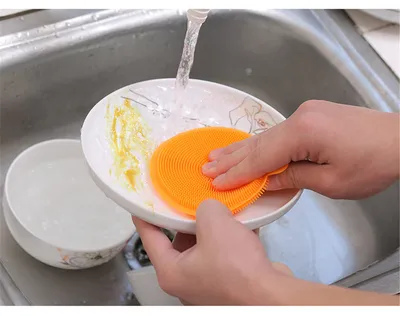 Multifunction Silicone Dish Bowl Cleaning Brush Magic Scouring Pad Pot Pan Wash Brushes Kitchen Washing Tool