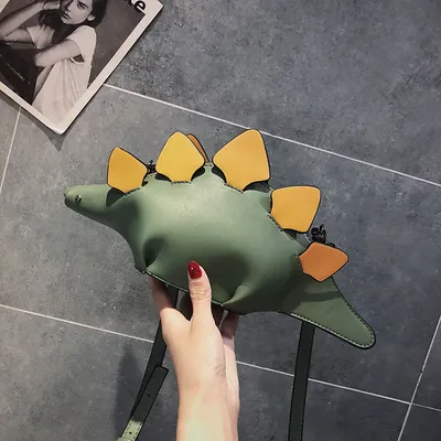 Female dinosaur shoulder bag