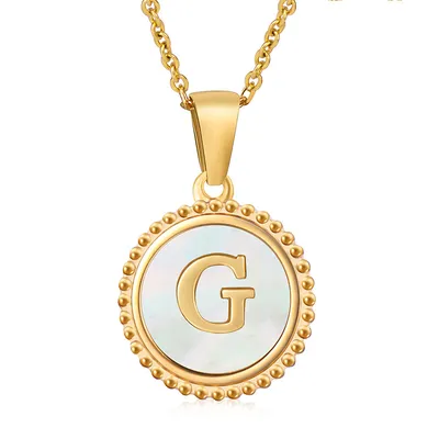 Fashion Stainless Steel Letter Necklace Female