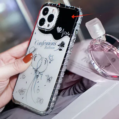 Fashion Diamond Metal Frame Phone Case