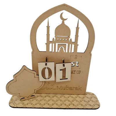 Home Wooden DIY Countdown Calendar Decorative Ornaments