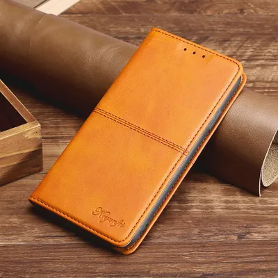 Leather Case, Magnetic Holder Mobile Phone Case