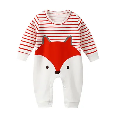 Baby Romper Long Sleeve Cartoon Printing Spring Autumn