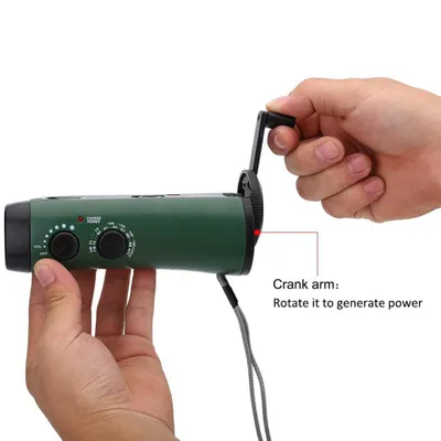 Multifunctional Fashion Personality Manual Charging Radio