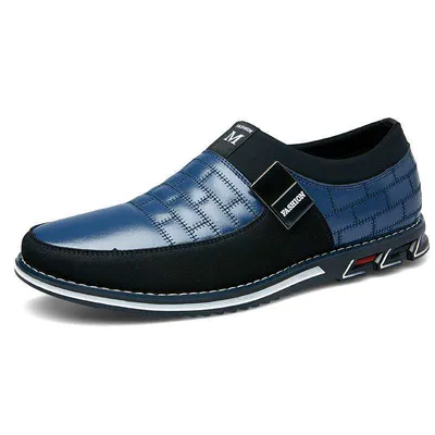 Large Size Men's Casual Leather Shoes British Style Men's Shoes Trend