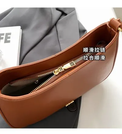 Red Underarm Shoulder Bags For Women New Texture Leather Crossbody Bag Luxury Designer Wedding
