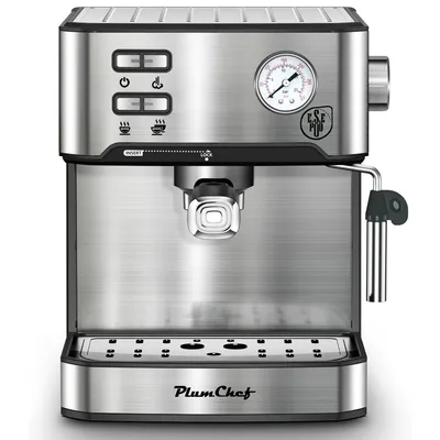 20 Bar Professional Espresso Machine With Milk Frother, Single Double Shot, ESE Pod Compatible, Visual Display Of Pressure, Removable Water Tank For Cappuccino, Latte, Machiato For Home Barista