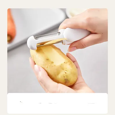 3 In 1 Multifunctional Rotary Paring Knife 360 Rotating Stainless Steel Peeler And Grater Kitchen Gadgets Tools