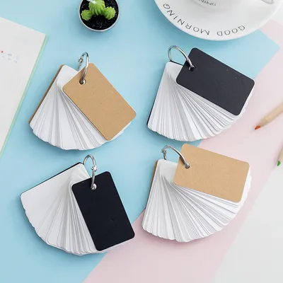 Kraft Paper Hoop Book Loose-leaf Memory Cards