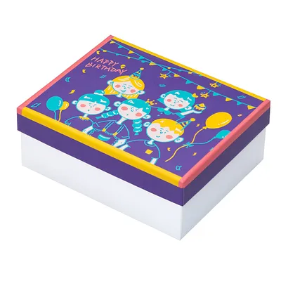 Cartoon large gift empty box packaging bag