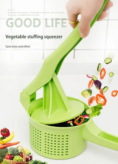 Vegetable Press Crusher Squeezing Dumpling Pie Filling Tools Food Water Squeezer Cooking Handheld Dehydrator Kitchen Accessories