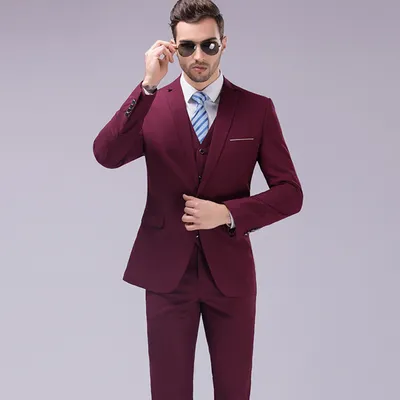 Business Casual Men's Korean Slim Suit