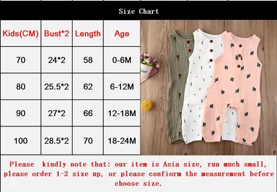 Sleeveless baby cotton jumpsuit