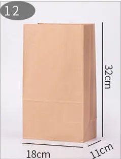 100 pcs Paper bags for Kraft refrigerator