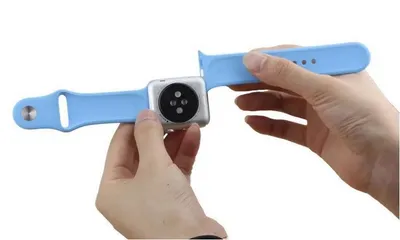Compatible with Apple, Applicable Monochrome Silicone Strap For Iwatch Generation