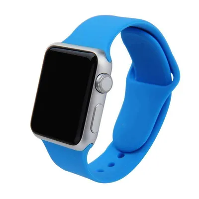 Compatible with Apple, Applicable Monochrome Silicone Strap For Iwatch Generation