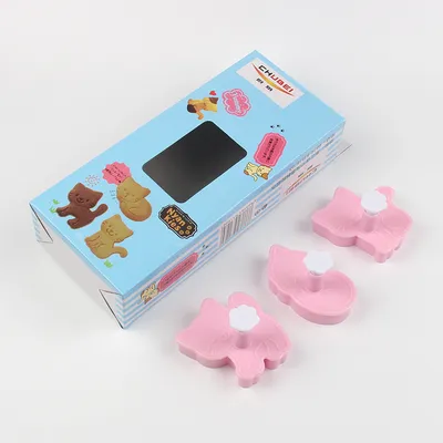 Cat cartoon cookie mold cookie embossing cake diy baking tool