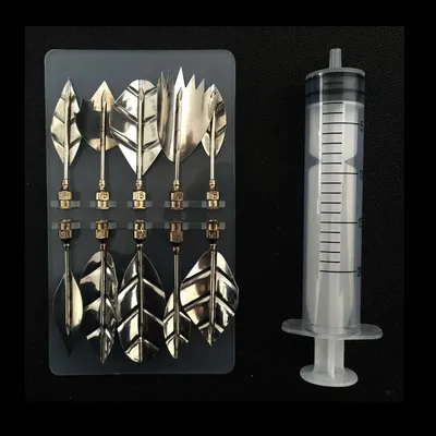 New 3d Jelly Mould Cake Fondant Flower Art Tools Set of 10 Needle Tubes Jelly Flower Utility Knife