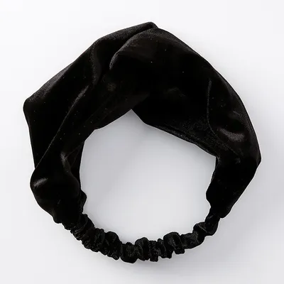 Velvet cross wide-brimmed hair band elastic stretch headband hair band hair accessories