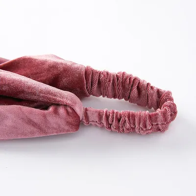 Velvet cross wide-brimmed hair band elastic stretch headband hair band hair accessories