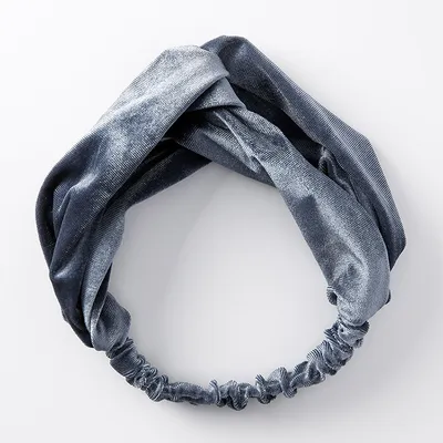 Velvet cross wide-brimmed hair band elastic stretch headband hair band hair accessories