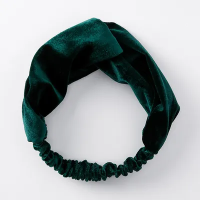 Velvet cross wide-brimmed hair band elastic stretch headband hair band hair accessories