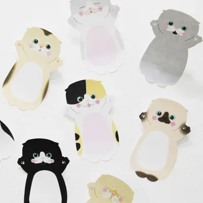 8 pcs Cartoon cat sticky memo Post pad marker it note planner stickers Cute Stationery office accessories School supplies A6044