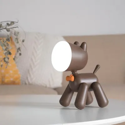 Variety Puppy LED Eye Protection Desk lamp Student Reading lamp Brightness Adjustable Creative Aartoon USB Night Light
