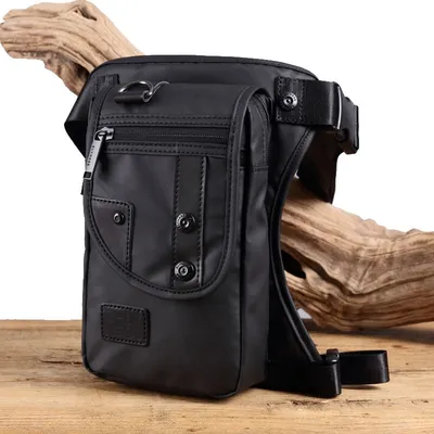 Flow leg bag fashion chest bag multi-function pocket waterproof nylon material lightweight men's diagonal package