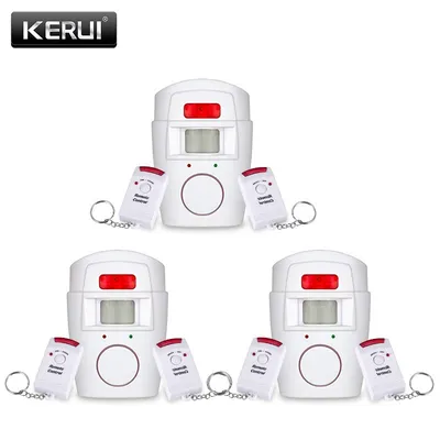 Home Security PIR MP Alert Infrared Sensor Anti-theft Motion Detector Alarm Monitor Wireless Alarm System 2 Remote Controller