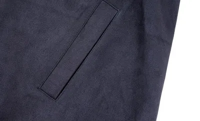 Suede Wire Jacket Button Down Baseball Jersey