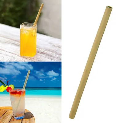 Wood Straws drinking straw For Party Home Supplies Wedding Biodegradable Bamboo 1PC Birthday Organic Tableware Festival