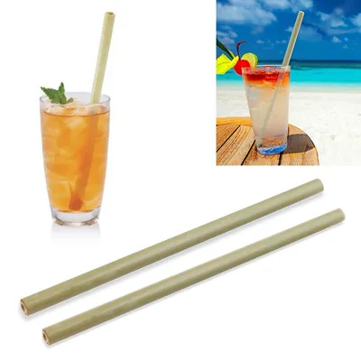 Wood Straws drinking straw For Party Home Supplies Wedding Biodegradable Bamboo 1PC Birthday Organic Tableware Festival