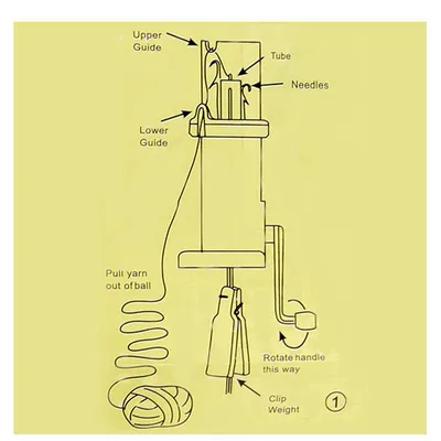 Hand Knitting Machine Plastic Spool Knitter Wool Winder Crafts DIY Bracelet Weave Tools Hot Sale
