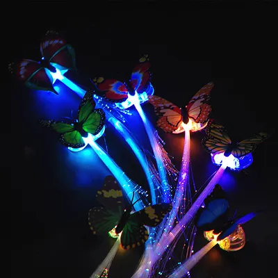 LED Flashing Hair Braid Glowing Luminescent Hairpin Hair Ornament Girls LED Novetly Toys New Year Party Christmas