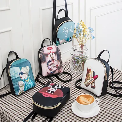 new Korean version of the print three-use shoulder bag wind up shoulder bag handbag Messenger bag