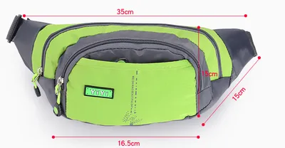 Sports multi-function waterproof pockets men and women large capacity to collect money cashier business canvas mobile phone bag chest bag