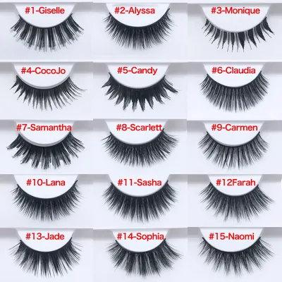 3D mink hair false eyelashes
