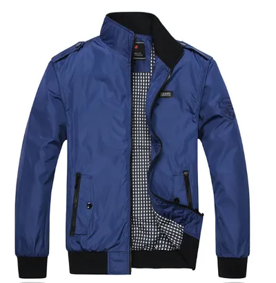 Autumn and winter men's casual business large size jacket loose coat windbreaker cross-border factory direct sales