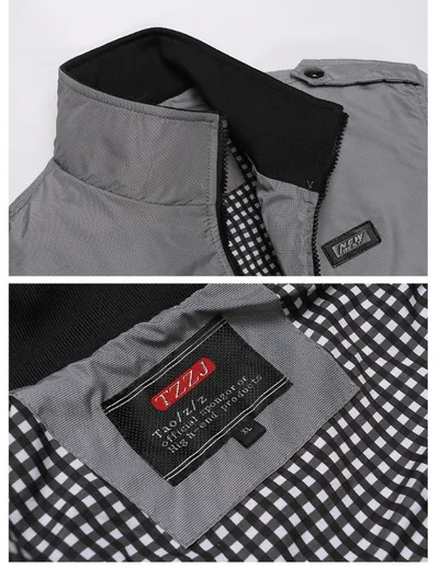Autumn and winter men's casual business large size jacket loose coat windbreaker cross-border factory direct sales